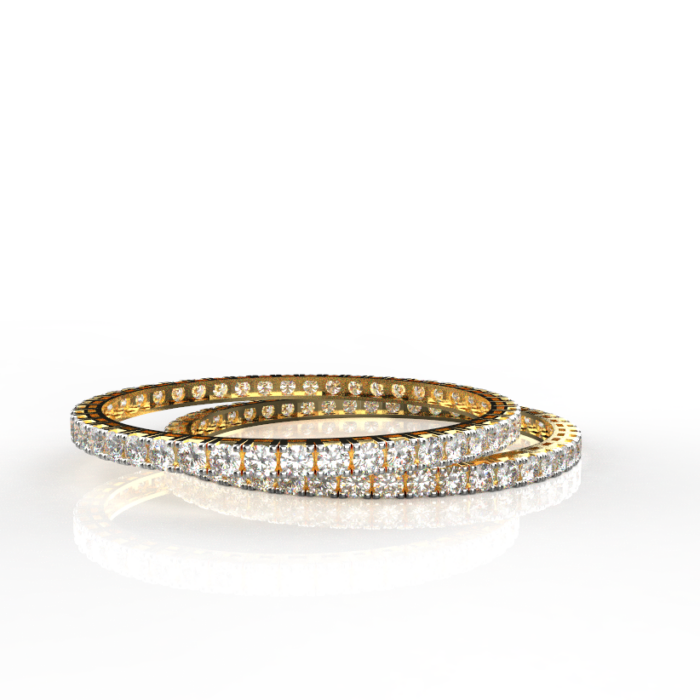 Avarta Jewellery Cosmic Sparkle 20 Cents Each Lab Diamond Bangle - Image 2